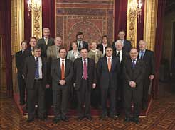 El consejero Armendáriz y la delegación galesa