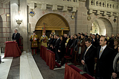 El Gobierno de Navarra asiste a la celebración religiosa de Javier.
