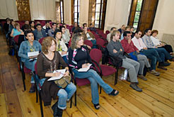 Imagen de la reunión con los sectores turísticos para presentar el producto.