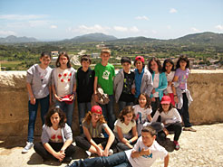 Alumnos del colegio público de Cintruénigo en las Islas Baleares.