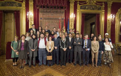 Recepción del vicepresidente Iribarren a las ganadoras y organizadores del Premio Eva