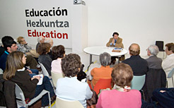 Tom&#225;s Yerro, en un momento de la conferencia.