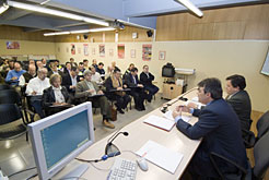 En consejero Caballero en la presentaci&#243;n de la propuesta de colaboraci&#243;n