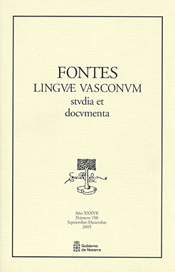 Portada del número 100 de &quot;Fontes&quot;