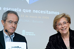 José Antonio García Fernández, junto a Reyes Berruezo.