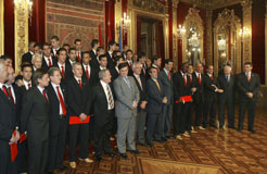 Recepción del Gobierno de Navarra a C. A. Osasuna