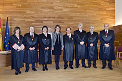 La Presidenta Barcina con los miembros del Consejo de Navarra.