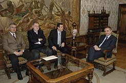 En la imagen, un momento de la recepción.