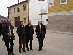 El consejero visita en Fitero  obras de pavimentación