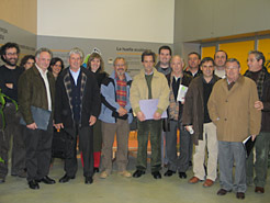 Participantes en el acto de prensetaci&#243;n.