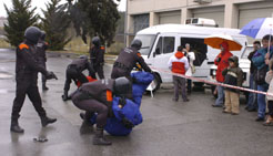 simulacro de detención de la Policía Foral