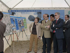 El consejero Catalán visita en Funes la EDAR del Bajo Ebro