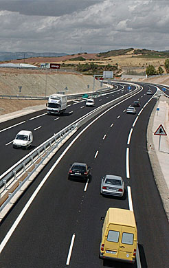 Tráfico en la Autovía del Camino